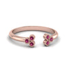 Load image into Gallery viewer, unique-promise-ring-for-her-with-pink-sapphire-in-14K-rose-gold-FD8296RORGSADRPI-NL-RG