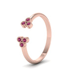Load image into Gallery viewer, unique-promise-ring-for-her-with-pink-sapphire-in-14K-rose-gold-FD8296RORGSADRPI-NL-RG
