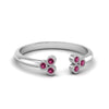 Load image into Gallery viewer, unique-promise-ring-for-her-with-pink-sapphire-in-14K-white-gold-FD8296RORGSADRPI-NL-WG