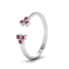 Load image into Gallery viewer, unique-promise-ring-for-her-with-pink-sapphire-in-14K-white-gold-FD8296RORGSADRPI-NL-WG