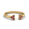 Load image into Gallery viewer, unique-promise-ring-for-her-with-pink-sapphire-in-14K-yellow-gold-FD8296RORGSADRPI-NL-YG