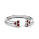 Load image into Gallery viewer, unique-promise-ring-for-her-with-ruby-in-14K-white-gold-FD8296RORGRUDR-NL-WG
