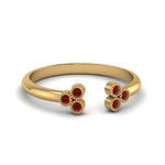 Load image into Gallery viewer, unique-promise-ring-for-her-with-ruby-in-14K-yellow-gold-FD8296RORGRUDR-NL-YG
