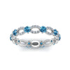 Load image into Gallery viewer, unique-vintage-eternity-diamond-ring-with-blue-topaz-in-white-gold-FDEWB8376BGICBLTO-NL-WG.jpg