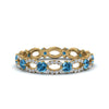 Load image into Gallery viewer, unique-vintage-eternity-diamond-ring-with-blue-topaz-in-yellow-gold-FDEWB8376BGICBLTO-NL-YG.jpg