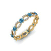 Load image into Gallery viewer, unique-vintage-eternity-diamond-ring-with-blue-topaz-in-yellow-gold-FDEWB8376BGICBLTO-NL-YG.jpg