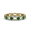 Load image into Gallery viewer, unique-vintage-eternity-diamond-ring-with-emerald-in-yellow-gold-FDEWB8376BGEMGR-NL-YG.jpg