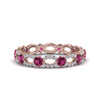 Load image into Gallery viewer, unique-vintage-eternity-diamond-ring-with-pink-sapphire-in-rose-gold-FDEWB8376BGSADRPI-NL-RG.jpg