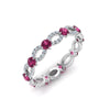 Load image into Gallery viewer, unique-vintage-eternity-diamond-ring-with-pink-sapphire-in-white-gold-FDEWB8376BGSADRPI-NL-WG.jpg