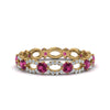Load image into Gallery viewer, unique-vintage-eternity-diamond-ring-with-pink-sapphire-in-yellow-gold-FDEWB8376BGSADRPI-NL-YG.jpg