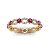 Load image into Gallery viewer, unique-vintage-eternity-diamond-ring-with-pink-sapphire-in-yellow-gold-FDEWB8376BGSADRPI-NL-YG.jpg