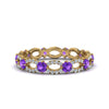 Load image into Gallery viewer, unique-vintage-eternity-diamond-ring-with-purple-topaz-in-yellow-gold-FDEWB8376BGVITO-NL-YG.jpg