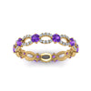 Load image into Gallery viewer, unique-vintage-eternity-diamond-ring-with-purple-topaz-in-yellow-gold-FDEWB8376BGVITO-NL-YG.jpg