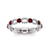 Load image into Gallery viewer, unique-vintage-eternity-diamond-ring-with-ruby-in-white-gold-FDEWB8376BGRUDR-NL-WG.jpg
