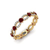 Load image into Gallery viewer, unique-vintage-eternity-diamond-ring-with-ruby-in-yellow-gold-FDEWB8376BGRUDR-NL-YG.jpg