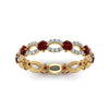 Load image into Gallery viewer, unique-vintage-eternity-diamond-ring-with-ruby-in-yellow-gold-FDEWB8376BGRUDR-NL-YG.jpg