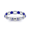 Load image into Gallery viewer, unique-vintage-eternity-diamond-ring-with-sapphire-in-white-gold-FDEWB8376BGSABL-NL-WG.jpg