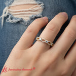 Load image into Gallery viewer, unique-vintage-eternity-ring-white-gold-fdewb8376vb-model
