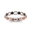 Load image into Gallery viewer, unique-vintage-eternity-ring-with-black-diamond-in-rose-gold-FDEWB8376BGBLACK-NL-RG.jpg