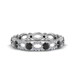 Load image into Gallery viewer, unique-vintage-eternity-ring-with-black-diamond-in-white-gold-FDEWB8376BGBLACK-NL-WG.jpg
