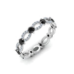 Load image into Gallery viewer, unique-vintage-eternity-ring-with-black-diamond-in-white-gold-FDEWB8376BGBLACK-NL-WG.jpg
