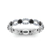 Load image into Gallery viewer, unique-vintage-eternity-ring-with-black-diamond-in-white-gold-FDEWB8376BGBLACK-NL-WG.jpg