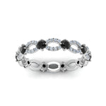 Load image into Gallery viewer, unique-vintage-eternity-ring-with-black-diamond-in-white-gold-FDEWB8376BGBLACK-NL-WG.jpg
