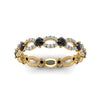 Load image into Gallery viewer, unique-vintage-eternity-ring-with-black-diamond-in-yellow-gold-FDEWB8376BGBLACK-NL-YG.jpg