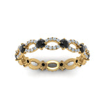 Load image into Gallery viewer, unique-vintage-eternity-ring-with-black-diamond-in-yellow-gold-FDEWB8376BGBLACK-NL-YG.jpg

