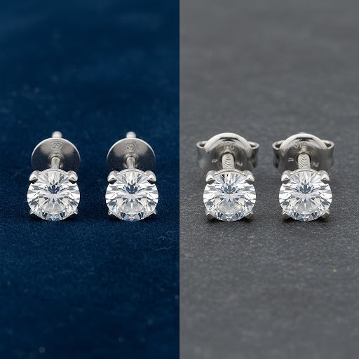 Screw Back vs Push Back Diamond Stud Earrings: Does It Affect Size Choice?