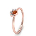 Load image into Gallery viewer, unusual-orange-sapphire-bezel-set-engagement-ring-in-rose-gold-FD72035RORGOS-NL-RG.jpg
