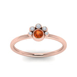 Load image into Gallery viewer, unusual-orange-sapphire-bezel-set-engagement-ring-in-rose-gold-FD72035RORGOS-NL-RG.jpg
