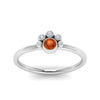 Load image into Gallery viewer, unusual-orange-sapphire-bezel-set-engagement-ring-in-white-gold-FD72035RORGOS-NL-WG.jpg