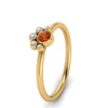 Load image into Gallery viewer, unusual-orange-sapphire-bezel-set-engagement-ring-in-yellow-gold-FD72035RORGOS-NL-YG.jpg