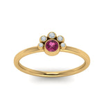 Load image into Gallery viewer, unusual-pink-sapphire-bezel-set-engagement-ring-in-yellow-gold-FD72035RORGPS-NL-YG.jpg

