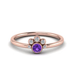 Load image into Gallery viewer, unusual-purple-topaz-bezel-set-engagement-ring-in-rose-gold-FD72035RORGVTO-NL-RG-GS.jpg
