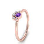 Load image into Gallery viewer, unusual-purple-topaz-bezel-set-engagement-ring-in-rose-gold-FD72035RORGVTO-NL-RG-GS.jpg
