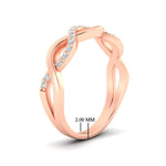 Load image into Gallery viewer, unusual-round-diamond-wedding-rings-in-rose-gold-FD-1122BANGLE2-NL-RGFD1122BANGLE2-NL-RG
