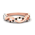 Load image into Gallery viewer, Infinity-Wedding-Band-With-Black-Diamond-In-Rose-Gold-FD1122B-FI-RG.jpg
