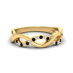 Load image into Gallery viewer, unusual-round-diamond-wedding-rings-with-black-diamond-in-yellow-gold-FD-1122BGBLACK-NL-YG.jpg
