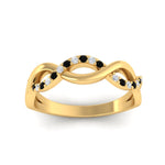 Load image into Gallery viewer, unusual-round-diamond-wedding-rings-with-black-diamond-in-yellow-gold-FD-1122BGBLACK-NL-YG.jpg
