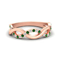 Thumbnail 30 - unusual-round-diamond-wedding-rings-with-emerald-in-rose-gold-FD-1122BGEMGR-NL-RG.jpg