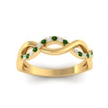 Thumbnail 124 - unusual-round-diamond-wedding-rings-with-emerald-in-yellow-gold-FD-1122BGEMGR-NL-YG.jpg