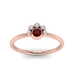 Load image into Gallery viewer, unusual-ruby-bezel-set-engagement-ring-in-rose-gold-FD72035RORGRD-NL-RG.jpg
