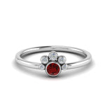 Load image into Gallery viewer, unusual-ruby-bezel-set-engagement-ring-in-white-gold-FD72035RORGRD-NL-WG.jpg
