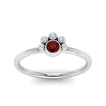 Load image into Gallery viewer, unusual-ruby-bezel-set-engagement-ring-in-white-gold-FD72035RORGRD-NL-WG.jpg
