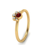 Load image into Gallery viewer, unusual-ruby-bezel-set-engagement-ring-in-yellow-gold-FD72035RORGRD-NL-YG.jpg
