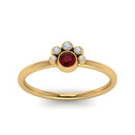 Load image into Gallery viewer, unusual-ruby-bezel-set-engagement-ring-in-yellow-gold-FD72035RORGRD-NL-YG.jpg
