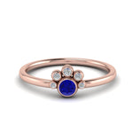 Load image into Gallery viewer, unusual-sapphire-bezel-set-engagement-ring-in-rose-gold-FD72035RORGBS-NL-RG.jpg
