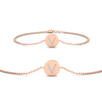 Load image into Gallery viewer, Alphabet disc diamond bracelet
